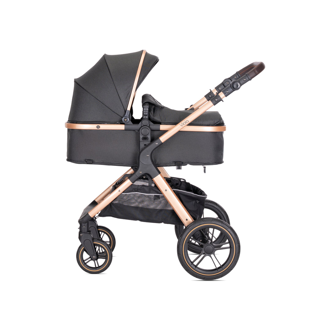 Lorelli Viola 3in1 Travel System Inc Spirit Car Seat - Black (2025)