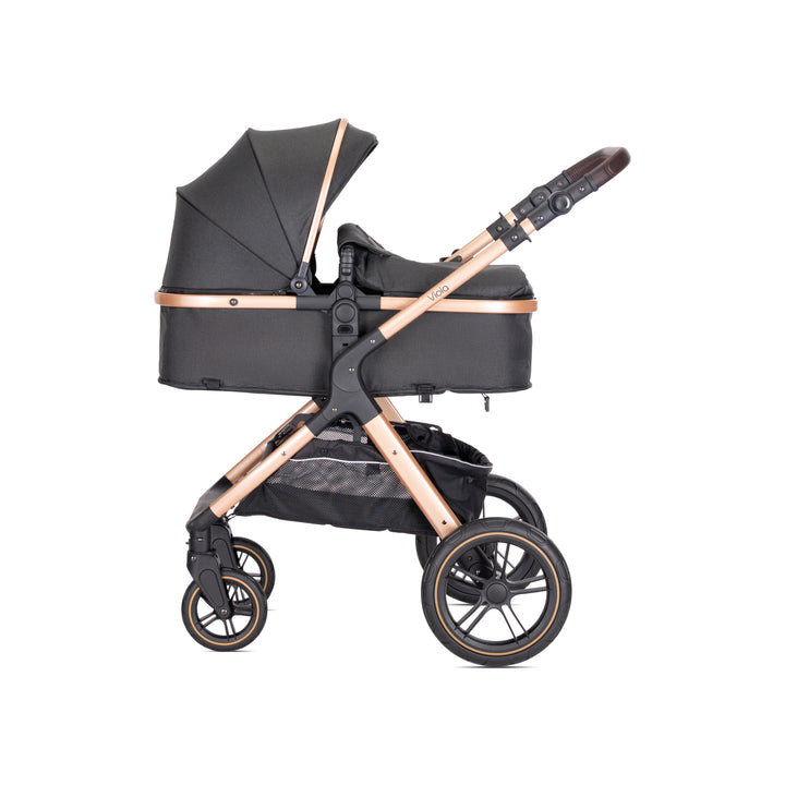 Lorelli Viola 3in1 Travel System Inc Spirit Car Seat - Black (2025)