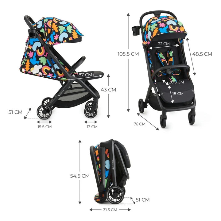 Kinderkraft NUBI 2 Pushchair - Happy Shapes