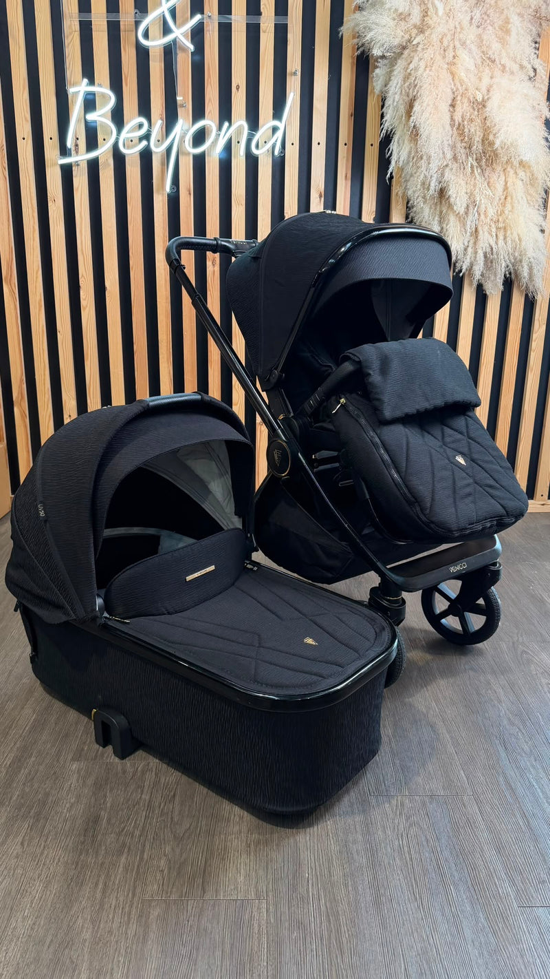 PRE LOVED Venicci Tinum Upline 2-in-1 Travel System - All Black