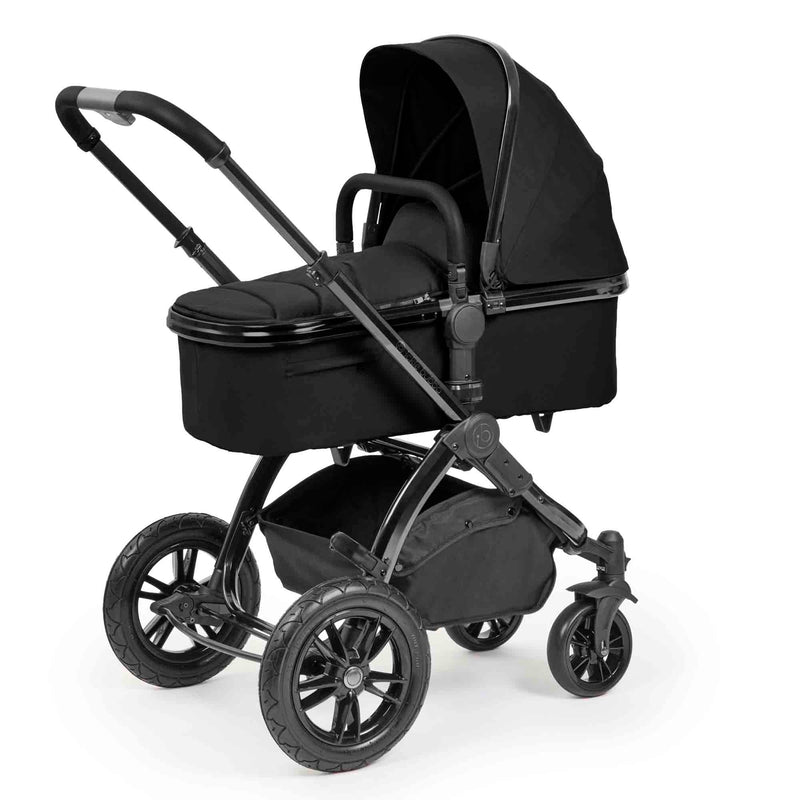 Ickle Bubba Stomp Luxe Elements Edition 17 Piece Bundle Inc Bubba Crib - Raven