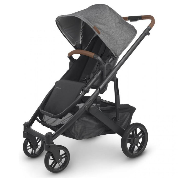 Uppababy Cruz V2 Pushchair + Carrycot + Mesa + Base i-Size Travel System - Greyson Charcoal Melange