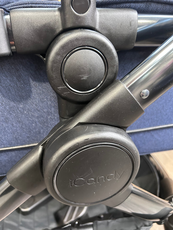 PRE LOVED iCandy Peach 6 Travel System - Navy Twill