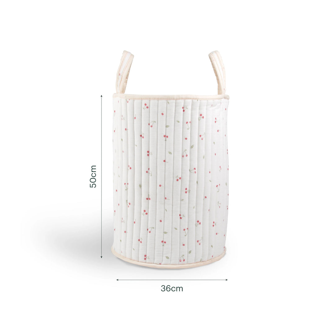 CuddleCo Large Storage Basket - Ditsy Cherry