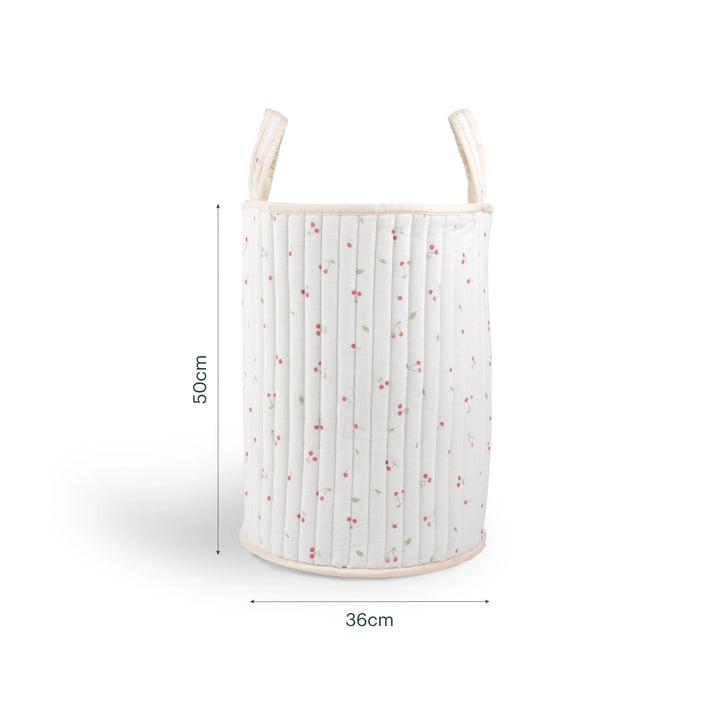 CuddleCo Large Storage Basket - Ditsy Cherry