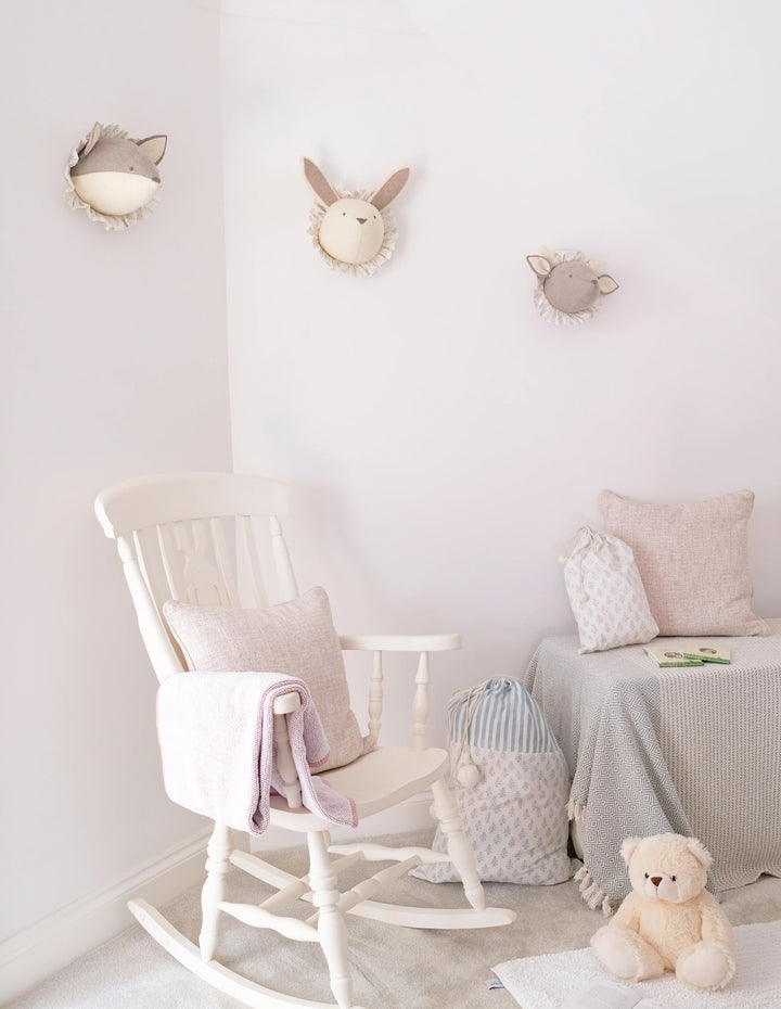 Fiona Walker Baby Rabbit with Vintage Ruff Head Mini - Cream