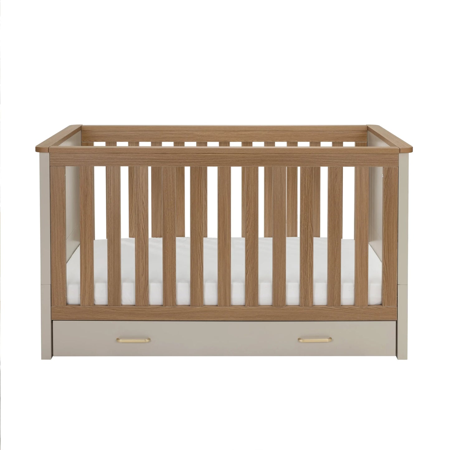 Babymore Mira Cot Bed – Cashmere Warm Oak