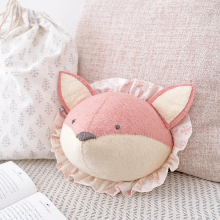 Fiona Walker Baby Fox with Vintage Ruff Head Mini - Pink