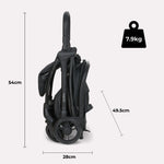 My Babiie MBX2 Compact Stroller - Black