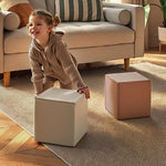CuddleCo Soft Play Cubes 2 Piece - Tuscany & Pebble