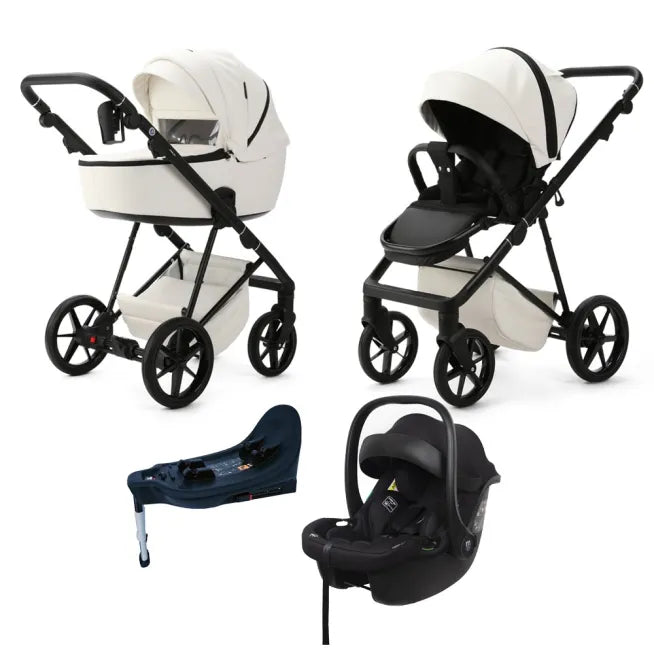 Mee-Go Milano Evo All In One Travel System Inc Isofix Base - Pearl White