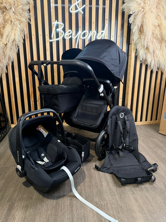 PRE LOVED Bugaboo Donkey3 Duo Travel System - Midnight Black