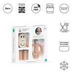 Matchstick Monkey Teething Starter Set - Peach