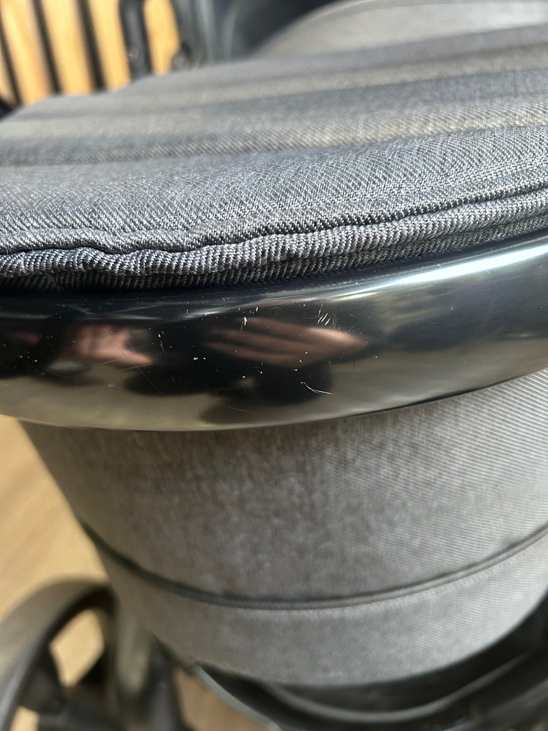 PRE LOVED iCandy Peach 6 Travel System - Dark Grey Twill