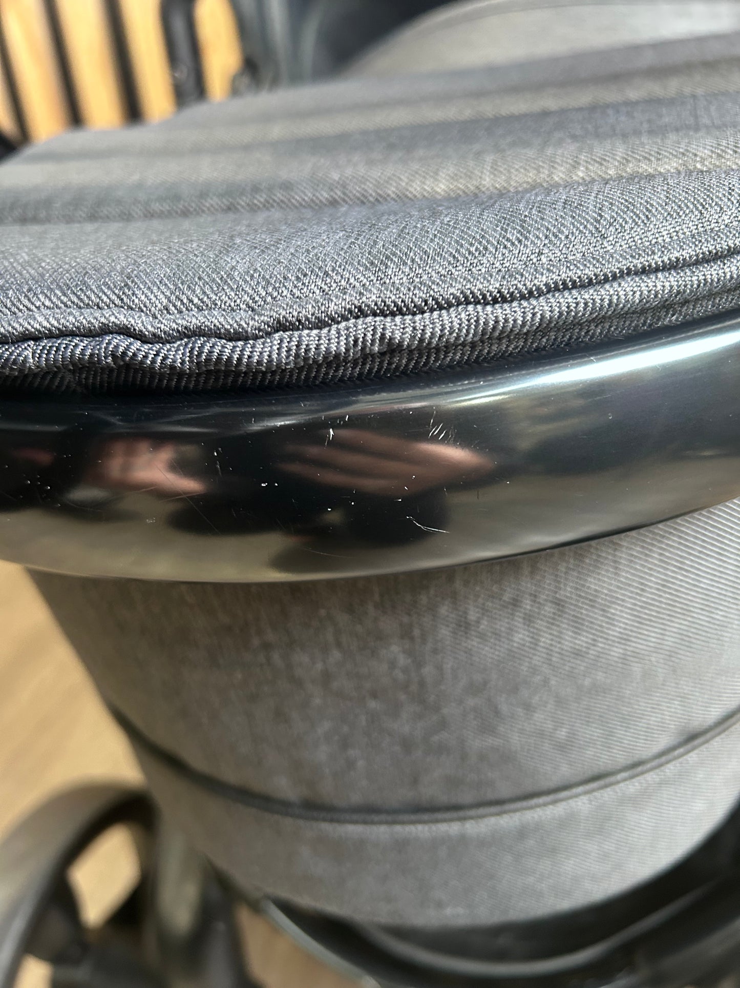 PRE LOVED iCandy Peach 6 Travel System - Dark Grey Twill