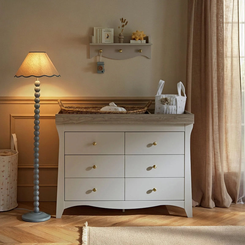CuddleCo Clara Luxe 2 Piece Furniture Set - Cashmere & Ash