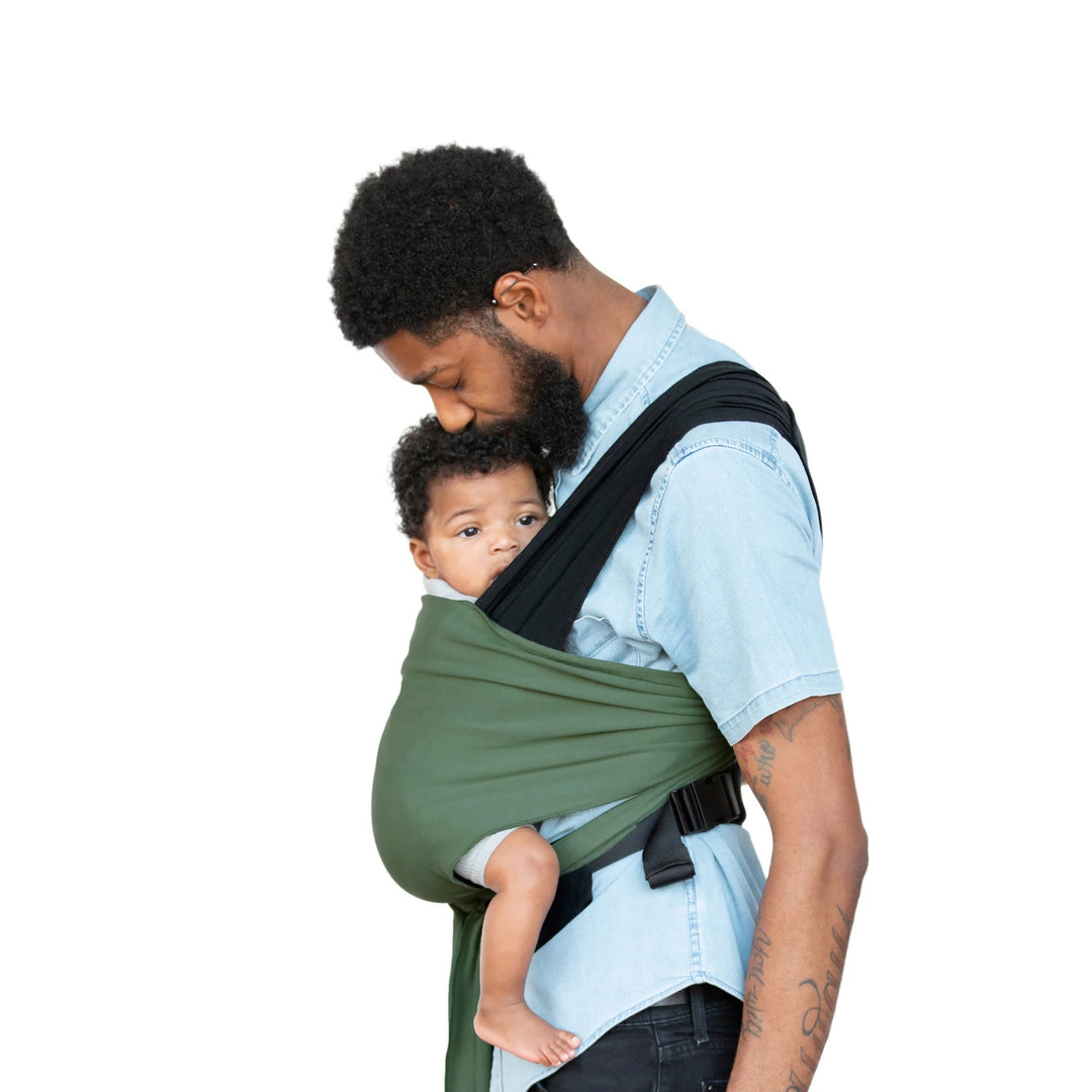 Moby Easy Wrap Carrier - Onyx/Olive