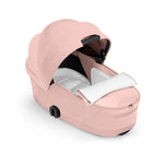 Cybex Priam Style Luxury Travel System Bundle Inc Foldable Carrycot - Peach Pink/Matt Black
