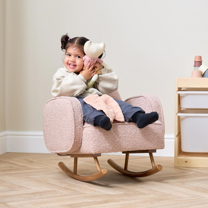 Tutti Bambini Micah Mini Me Children's Rocking Chair - Boucle Blush