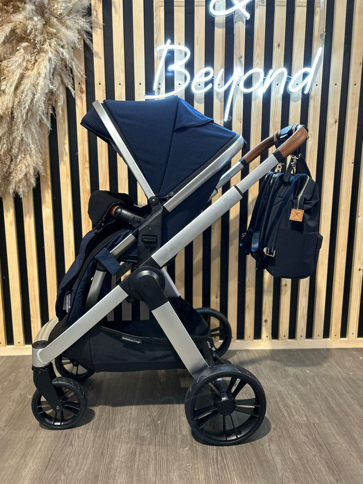 PRE LOVED Bababing Raffi Pram & Pushchair - Navy