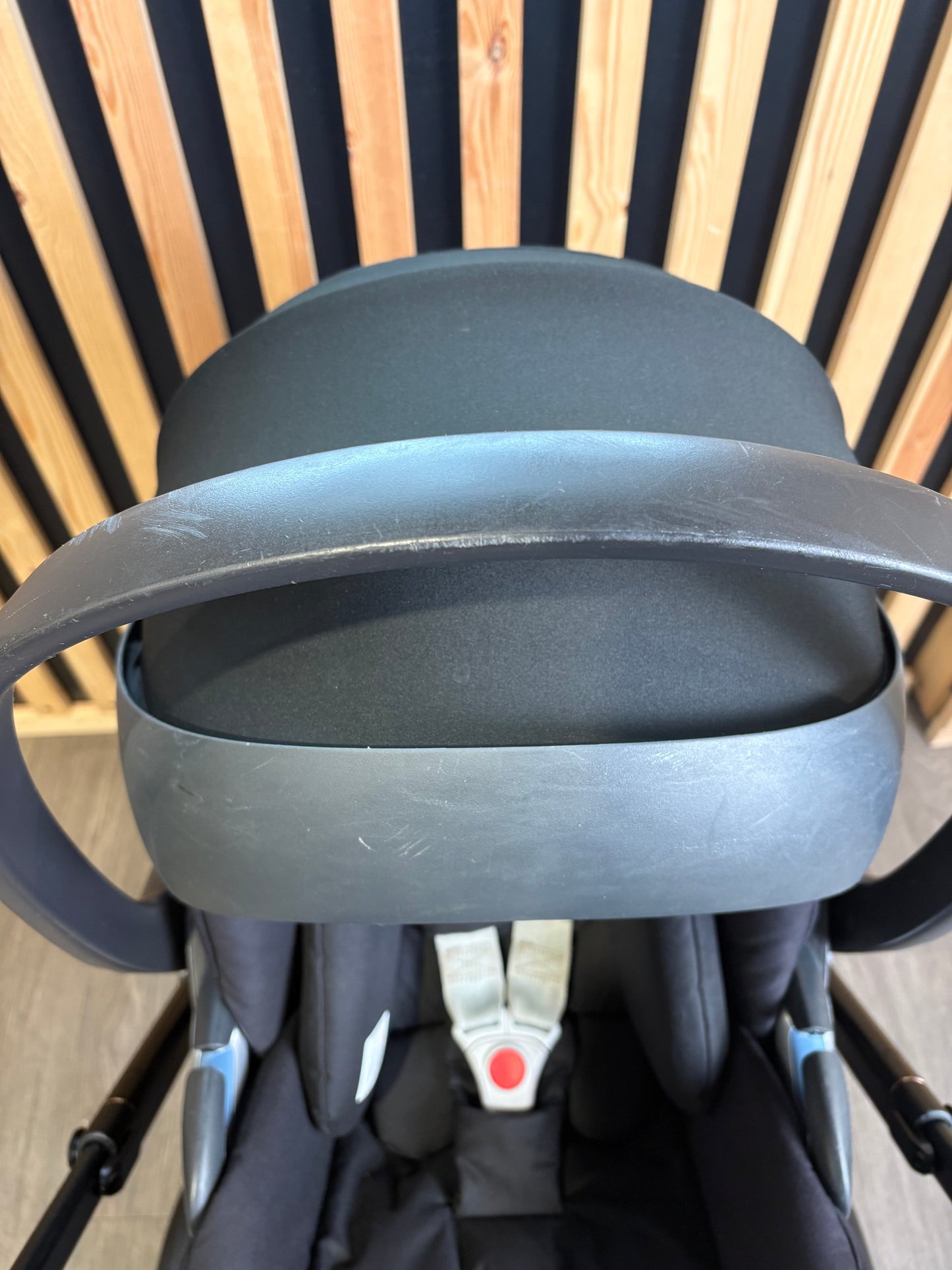 PRE LOVED Cybex Priam 3in1 Travel System + EX DISPLAY COT LUX - Sepia Black on Rose Gold