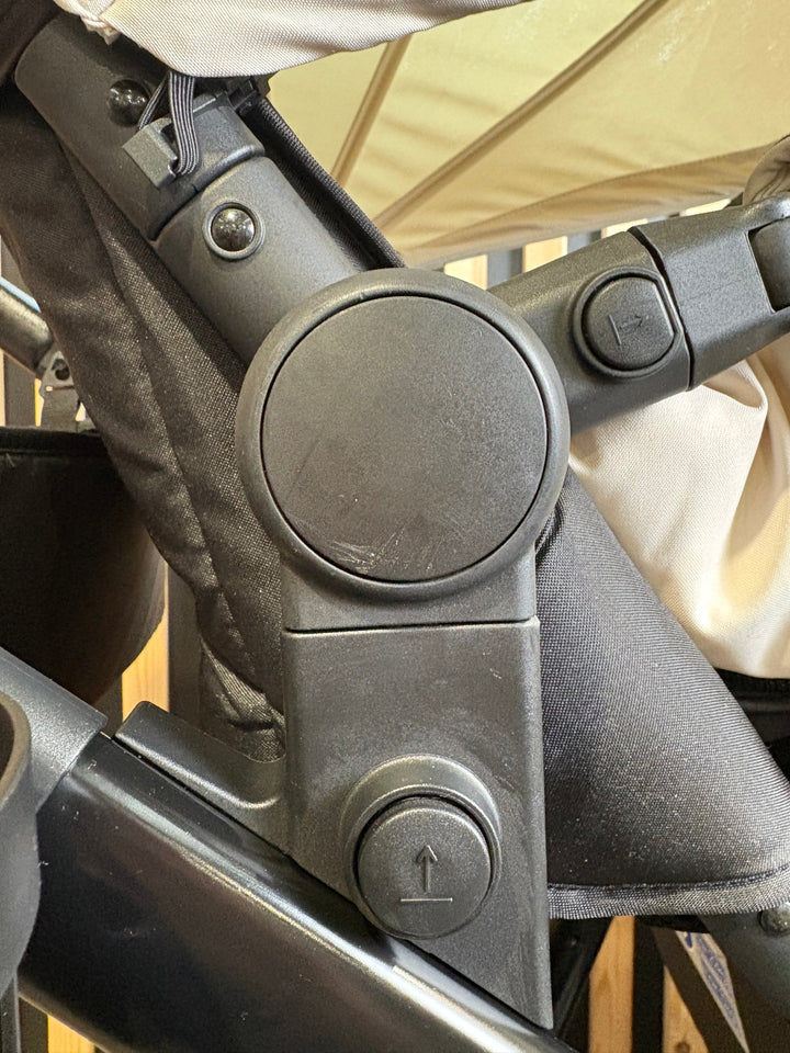 PRE LOVED Ickle Bubba Virgo Double Pushchair - Stone