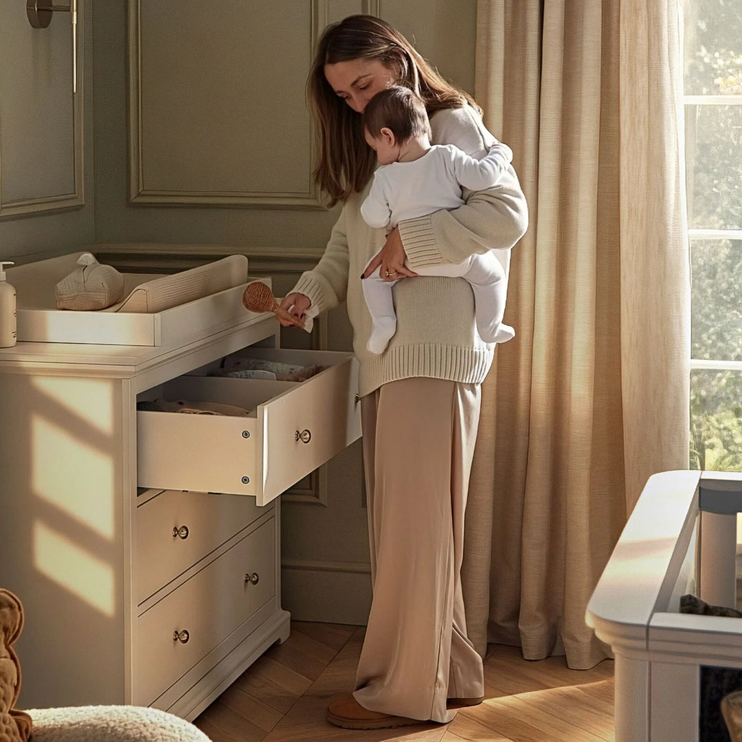 CuddleCo Beaumont Grand 2 Piece Nursery Furniture Set - White