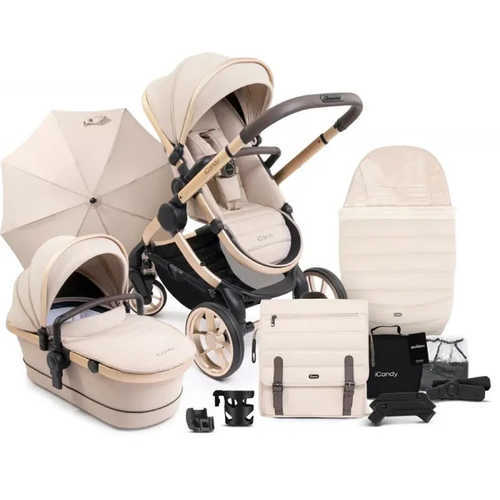 iCandy Peach 7 Pushchair Complete Bundle - Biscotti