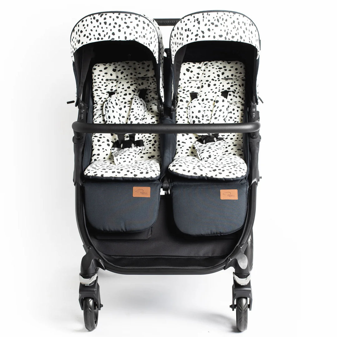 Roma Gemini Double Pushchair - Dalmation