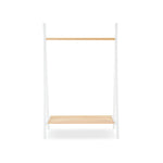 CuddleCo Nola Clothes Rail - White & Natural