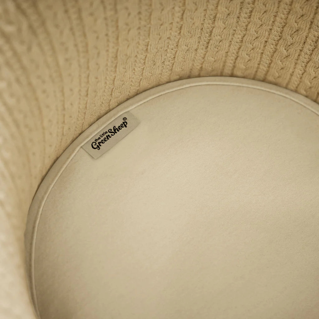 The Little Green Sheep Organic Moses Basket/Pram Mattress Protector