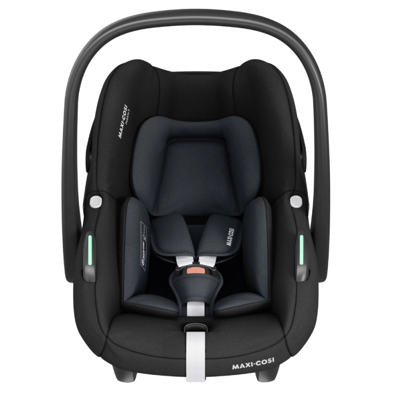 Maxi Cosi Pebble S & Pearl S i-Size Car Seat Bundle - Tonal Black