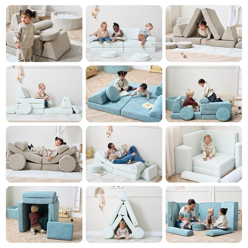 Tutti Bambini Playrama Montessori Kids Play Sofa - Ocean Stone