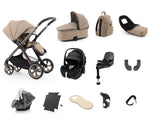 Oyster4 Travel System Bundle Inc Maxi-Cosi Pebble 360 Pro2 Car Seat - Fawn