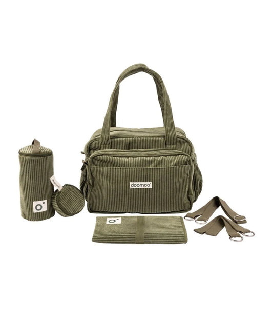 Doomoo Corduroy Soft Changing Bag - Khaki
