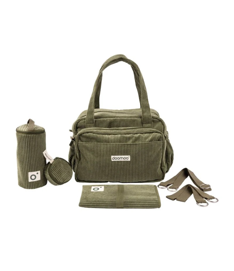 Doomoo Corduroy Soft Changing Bag - Khaki
