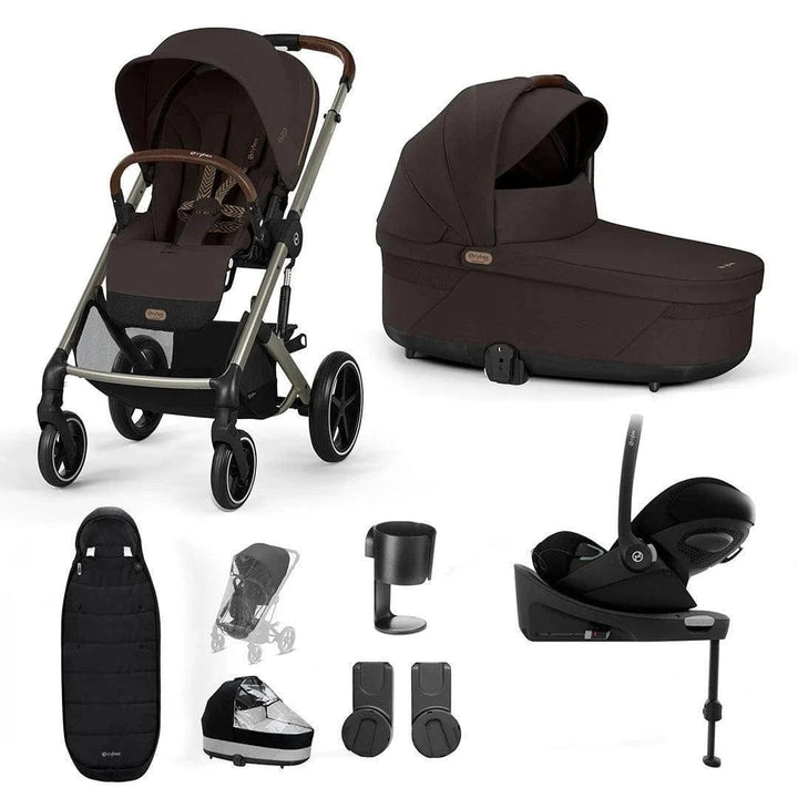 Cybex Balios S Lux Luxury Cloud G Bundle - Taupe/Chocolate Brown