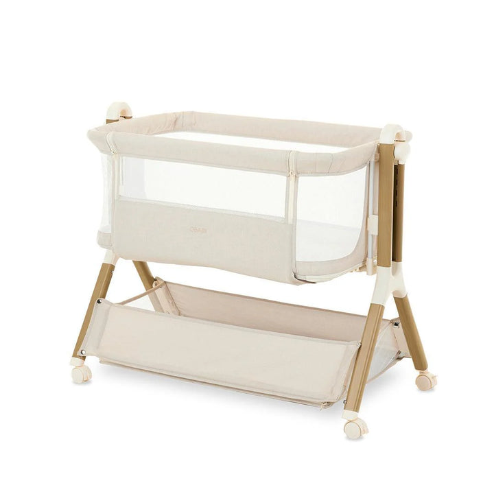 Obaby Cloud Bedside Crib - Oatmeal