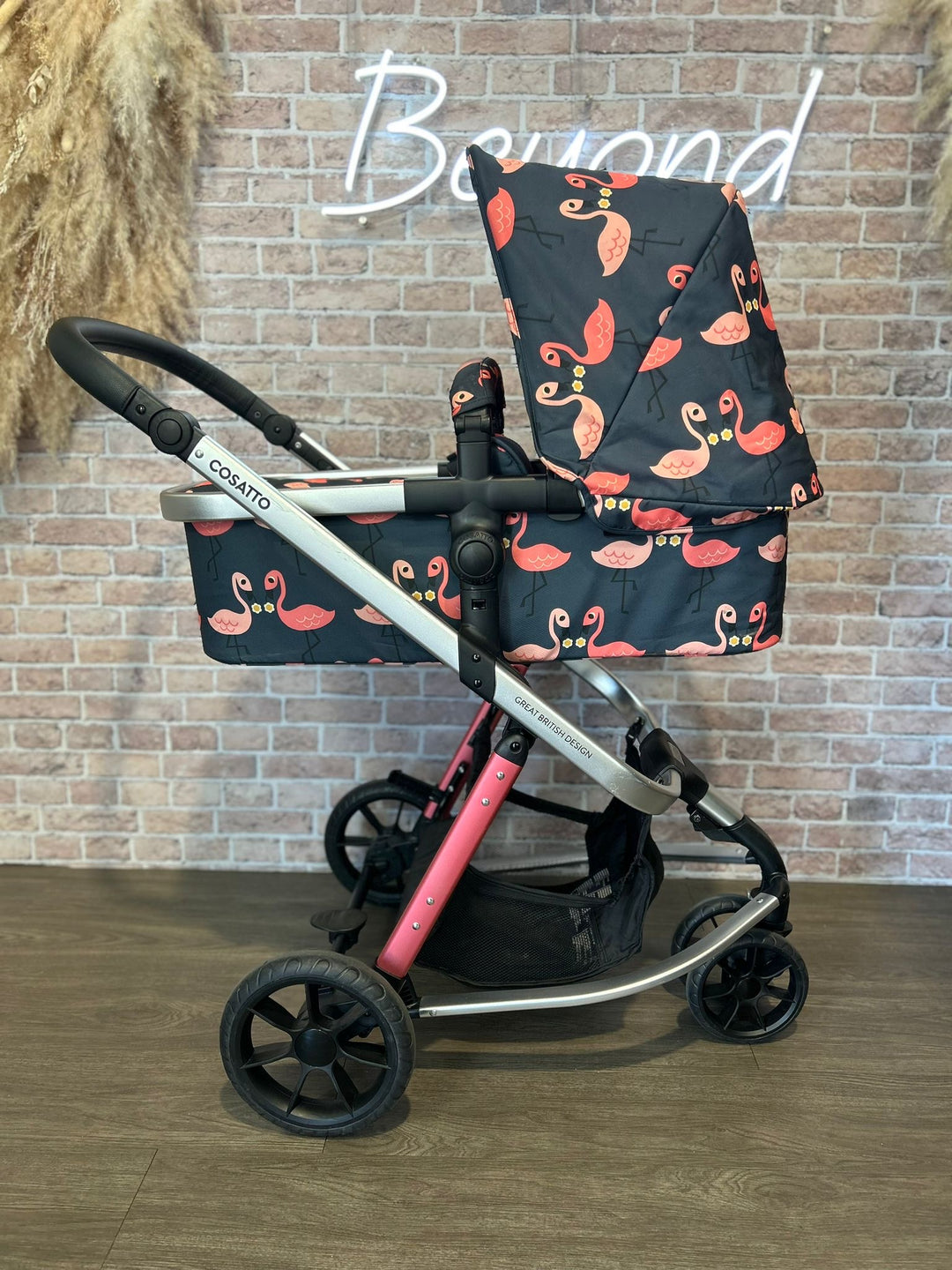 PRE LOVED Cosatto Giggle Pram & Pushchair - Pretty Flamingo