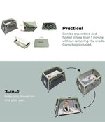 Babymoov 3in1 Moov & Comfy Travel Cot - Sage