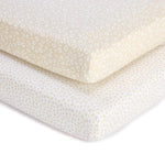 Tutti Bambini Bedside Crib 2 Pack Fitted Sheets - Love Cats