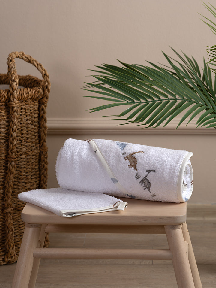 Funnababy Hooded Towel Set - Dinosaurus
