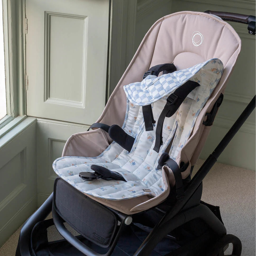 Avery Row Pram Liner - Coastline/Waves