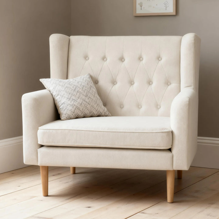 Babymore Lux Snuggle Rocking Chair – Ivory