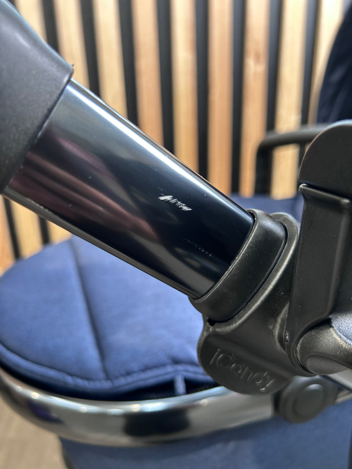 PRE LOVED iCandy Peach 6 Travel System - Navy Twill