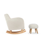 CuddleCo Etta Nursing Chair & Foot stool - Boucle Off White