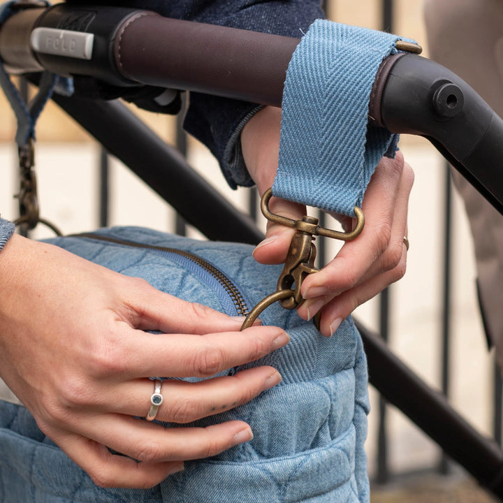 Avery Row Pram Organiser Bag - Denim