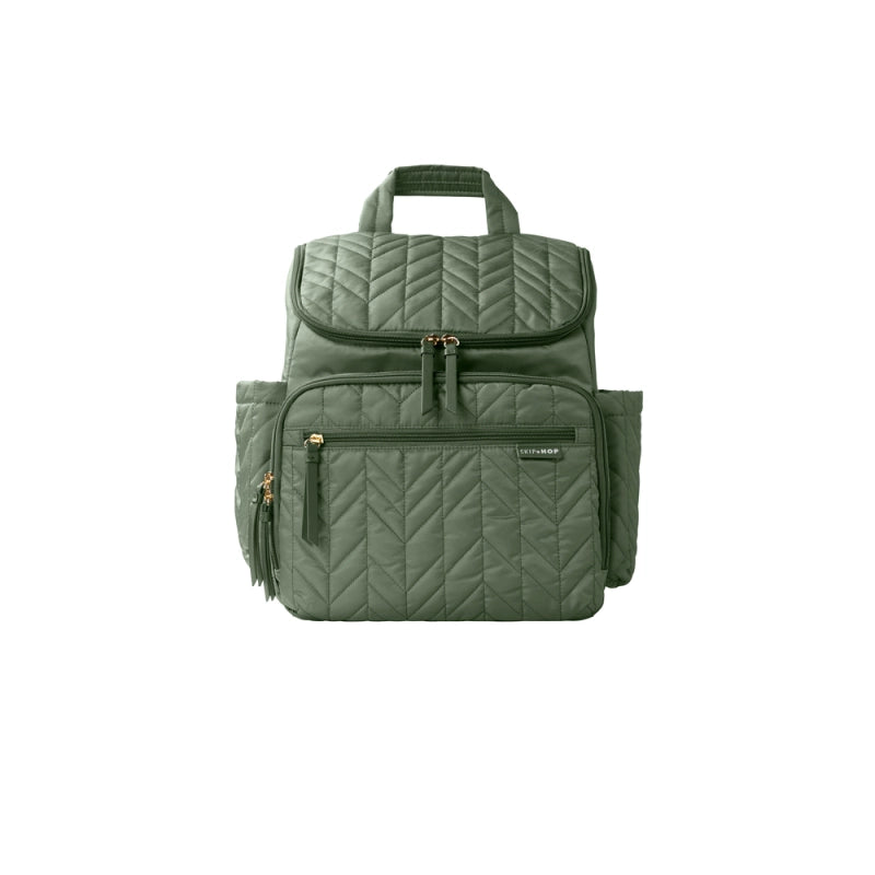 Skip Hop Forma Quilted Changing Backpack - Sage