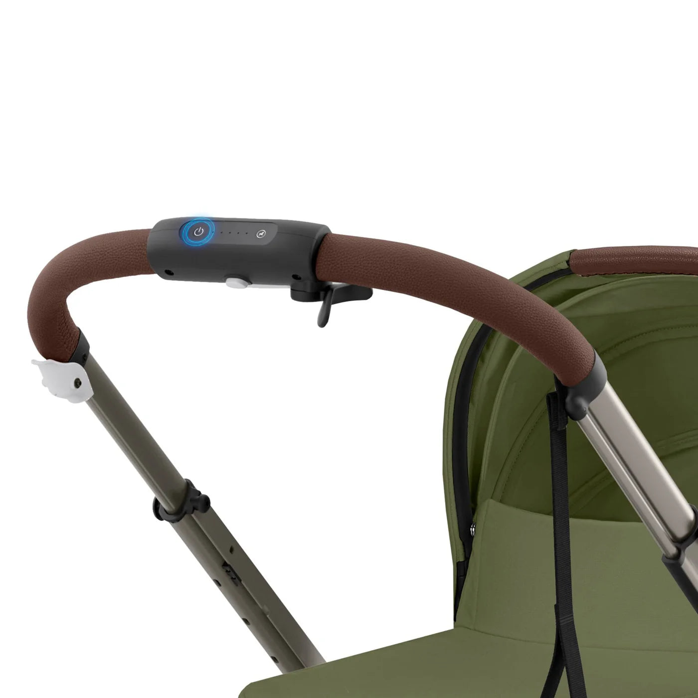 Cybex eGazelle S Double Pushchair - Taupe/Moss Green