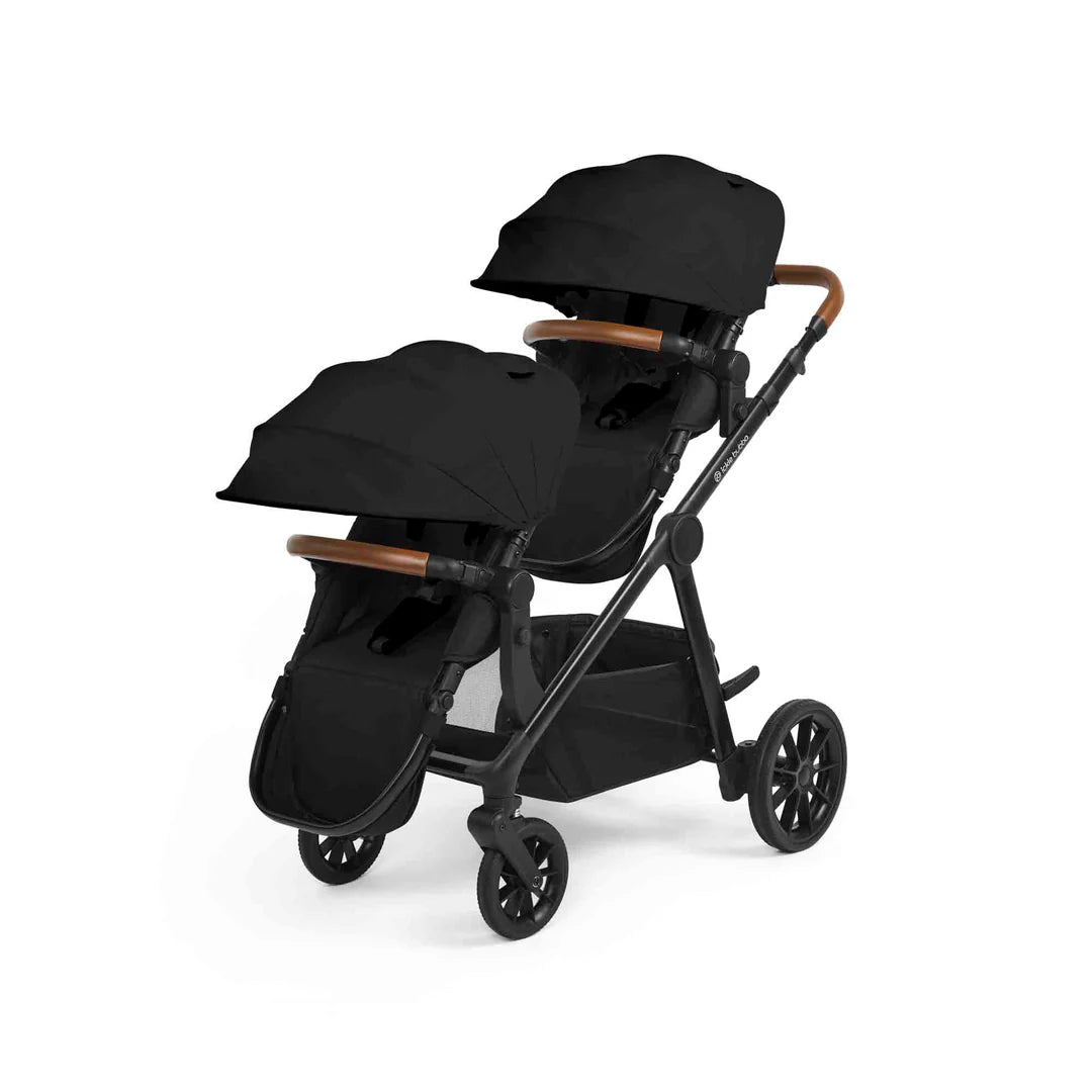 Ickle Bubba Virgo Growing Family 14 Piece Including Nimbus Car Seat + Base Travel System Bundle - Black